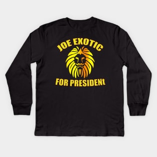 joe exotic for president Kids Long Sleeve T-Shirt